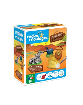 ENSEMBLES 3 FIGURINES - SAVANE - MULTICOLOR
