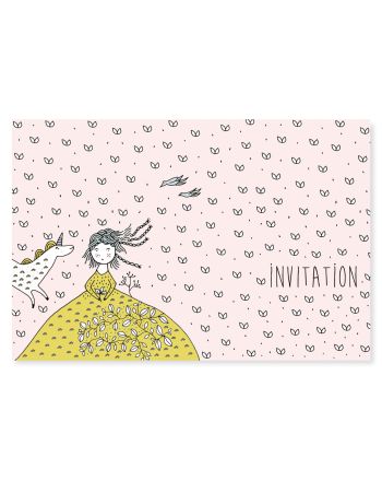 CARTES D'INVITATIONS - LICORNES - MULTICOLOR