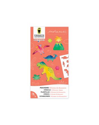 POCHOIRS - DINOSAURES - MULTICOLOR