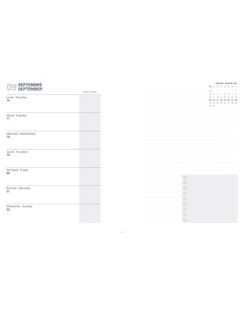 Recharges agendas - Note 21 - Blanc