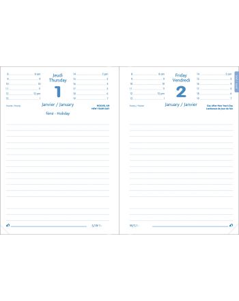 RECHARGES AGENDAS - NOTOR - BLANC