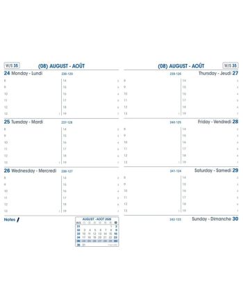 Planner Refills - Sapa X Academic - White