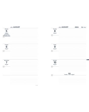 RECHARGES AGENDAS - SCHOLAR - BLANC