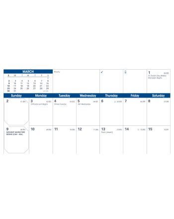 RECHARGES AGENDAS - VISOPLAN - BLANC