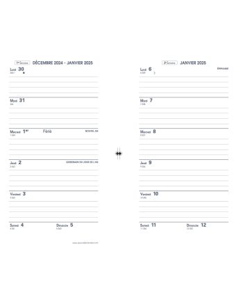 RECHARGES AGENDAS - BIWEEK - BLANC