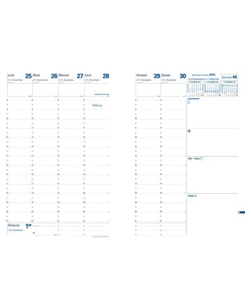 Recharges agendas - Ministre - Blanc