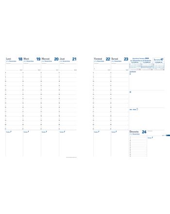 RECHARGES AGENDAS - TRINOTE - BLANC