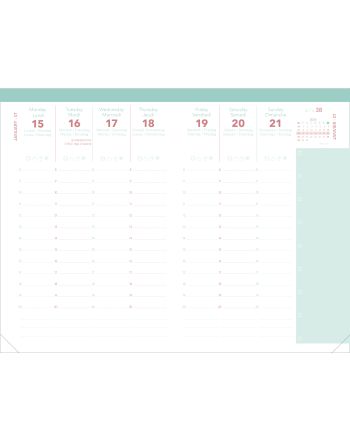 Recharges agendas - Ministre Color - Blanc