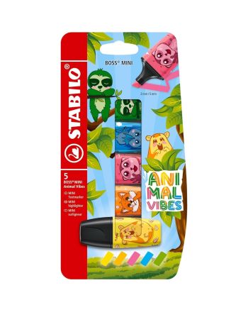 Surligneurs - Boss Mini x 5 - Multicolore