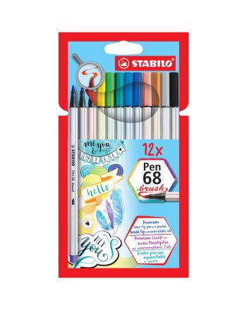 CRAYONS-FEUTRE - PEN 68 BRUSH - MULTICOLOR