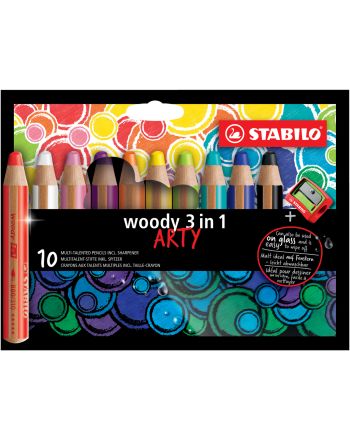 CRAYONS DE COULEURS - WOODY 3 IN 1 - MULTICOLOR