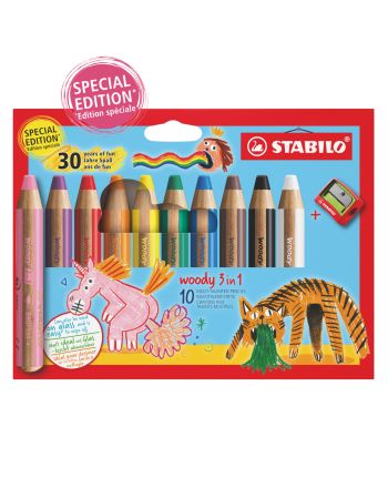 CRAYONS DE COULEURS - WOODY 3 IN 1 - MULTICOLOR