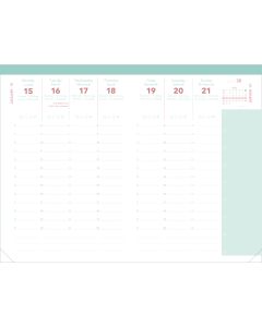 Recharges agendas - Ministre Color - Blanc