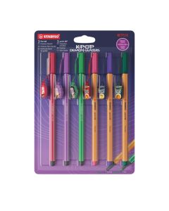 Stylos feutre - KPOP point88/Pen 68 x 6 - Multicolore