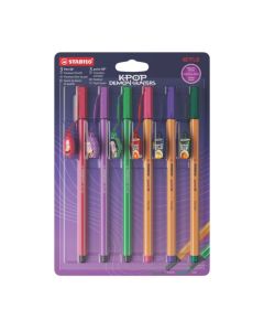 Stylos feutre - KPOP point88/Pen 68 x 6 - Multicolore