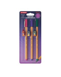 Stylos feutre - KPOP Point 88 x 3 - Multicolore