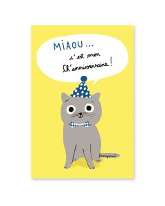 Cartes d'invitations - Chats - Multicolore