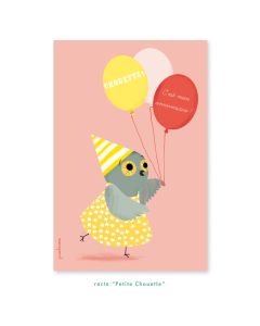 Cartes d'invitations - Hiboux - Multicolore