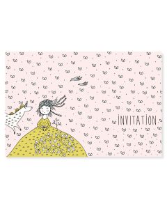 Cartes d'invitations - Licornes - Multicolore