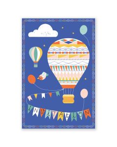 Cartes d'invitations - Montgolfières - Multicolore