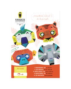 Ensembles créatifs - Masques de la jungle - Multicolore