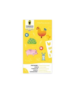 Pochoirs - Ferme - Multicolore