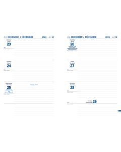Recharges agendas - Hebdoplanning - Blanc