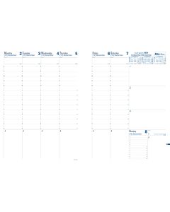 Recharges agendas - Prénote - Blanc