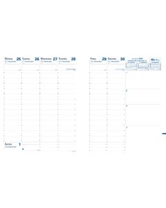 Recharges agendas - Président - Blanc