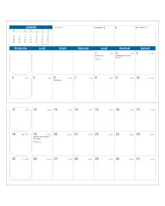 Recharges agendas - Visoplan - Blanc