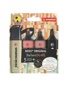 Surligneurs - Boss Nature Colors x 4 - Multicolore