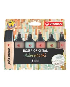 Surligneurs - Boss Nature Colors x 6 - Multicolore