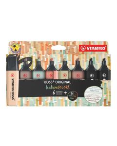 Surligneurs - Boss Nature Colors x 8 - Multicolore