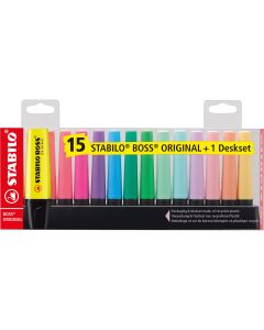Surligneurs - Boss Original x 15 - Multicolore