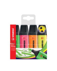 Highlighters - Boss Original x 4 - Multicolour