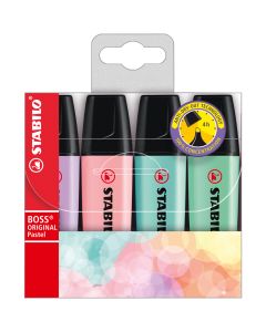 Highlighters - Boss Original Pastel x 4 - Multicolour