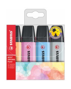 Highlighters - Boss Original Pastel x 4 - Multicolour