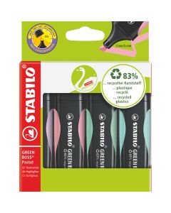 Highlighters - Green Boss Pastel x 4 - Multicolour