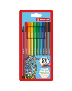 Felt-tip Pens - Pen 68 x 10 - Multicolour