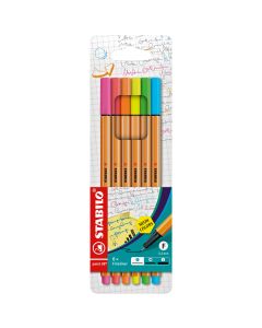 Stylos feutre - Point 88 x 6 - Multicolore
