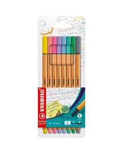 Stylos feutre - Point 88 x 8 - Multicolore