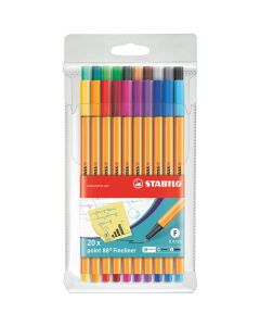 Stylos feutre - Point 88 x 20 - Multicolore