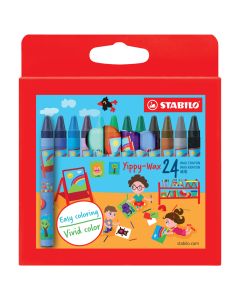 Crayons de couleurs - Yippy-Wax x 24 - Multicolore